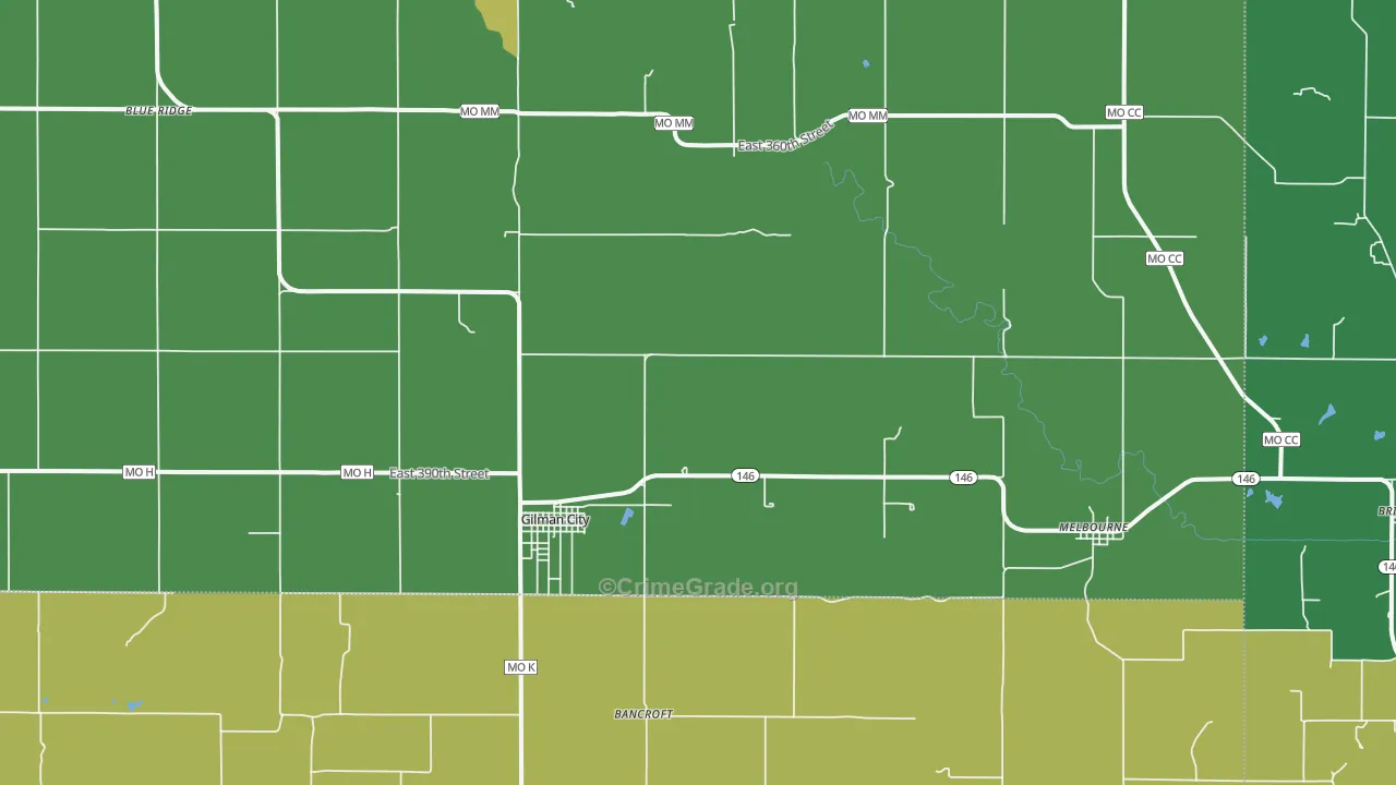 64642, MO Map of Theft Rates