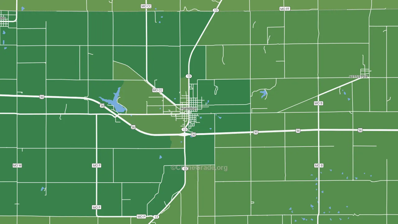 64644, MO Map of Theft Rates