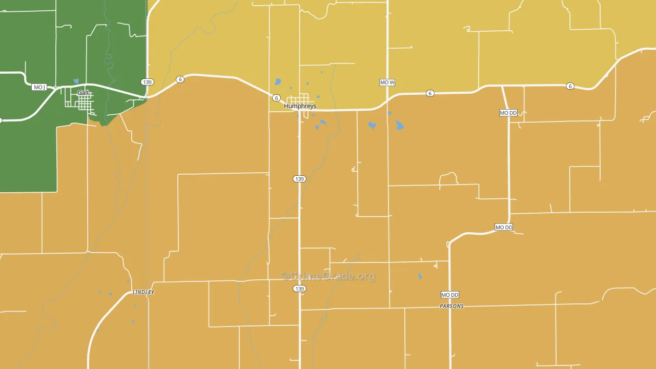 64646, MO Map of Theft Rates