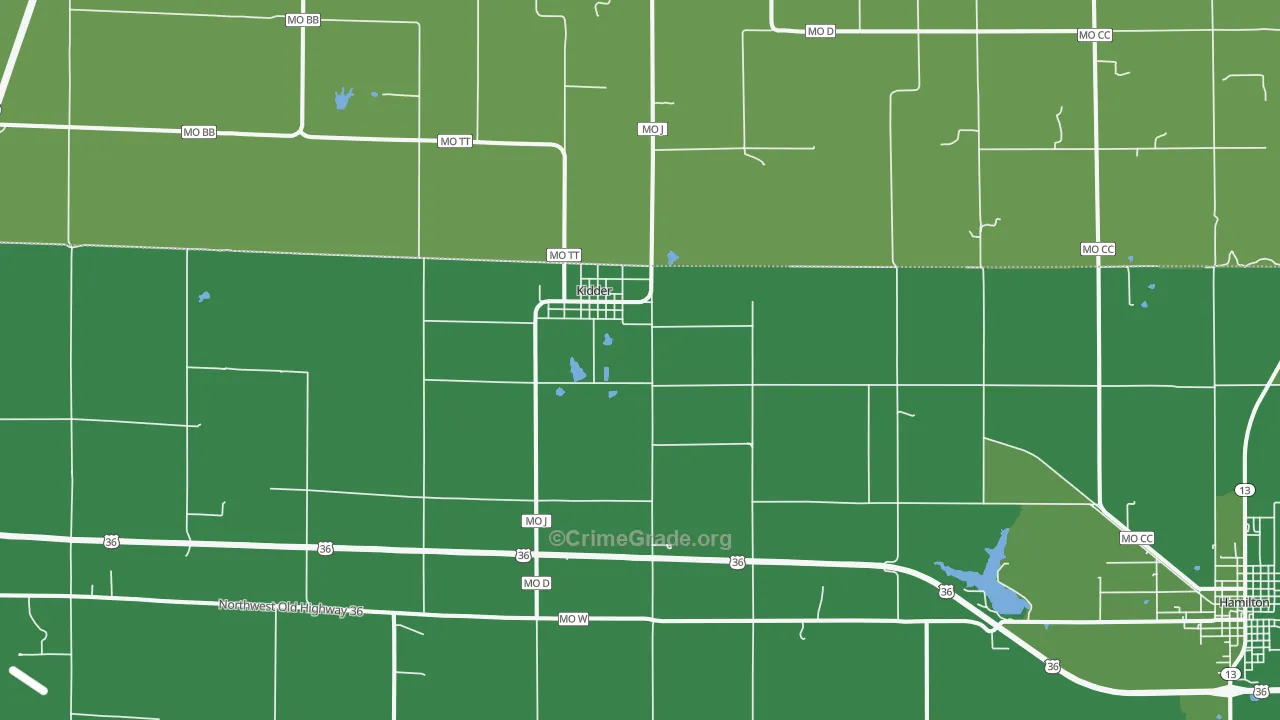 64649, MO Map of Theft Rates