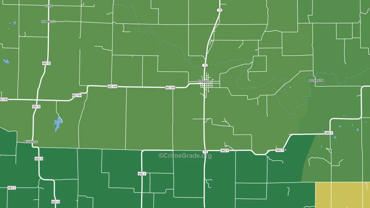 64650, MO Map of Theft Rates