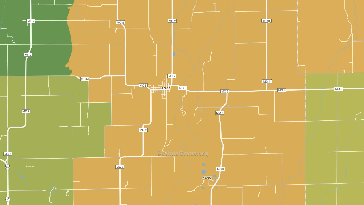 64652, MO Map of Theft Rates