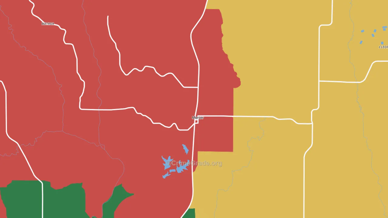 64661, MO Map of Theft Rates
