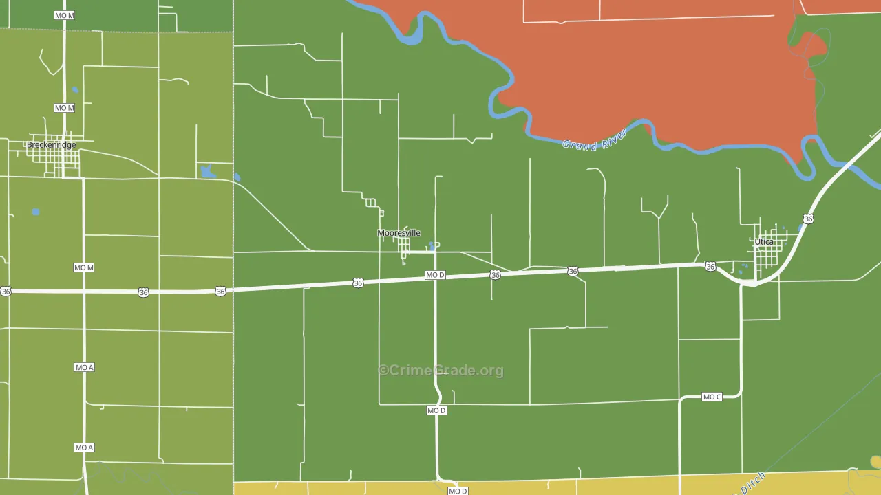 64664, MO Map of Theft Rates