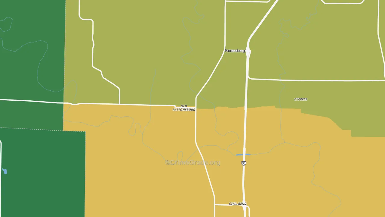 64670, MO Map of Theft Rates