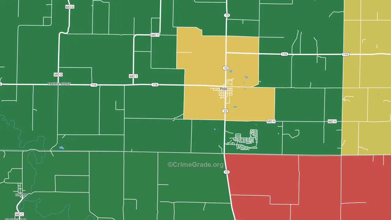 64671, MO Map of Theft Rates