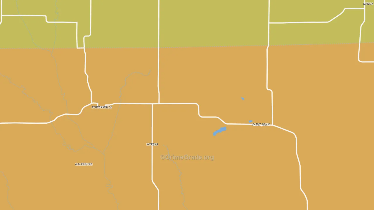 64672, MO Map of Theft Rates