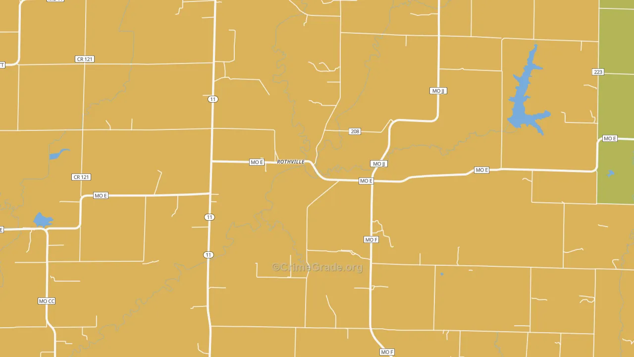 64676, MO Map of Theft Rates