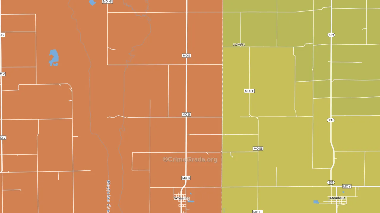64688, MO Map of Theft Rates