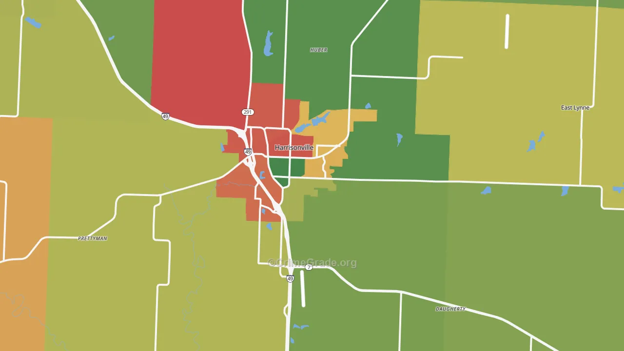 64701, MO Map of Theft Rates