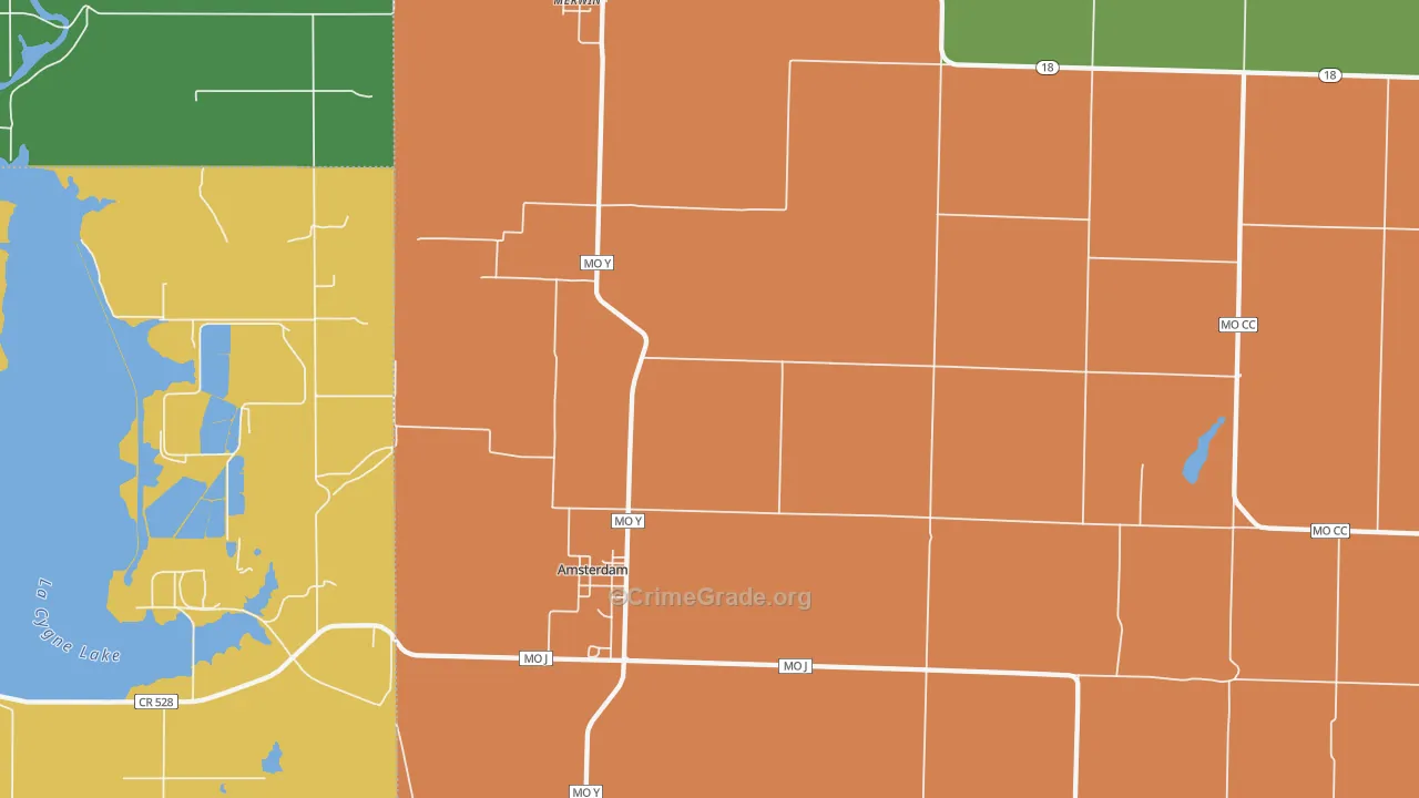 64723, MO Map of Theft Rates