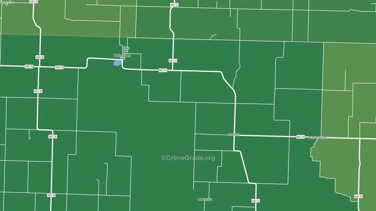 64726, MO Map of Theft Rates