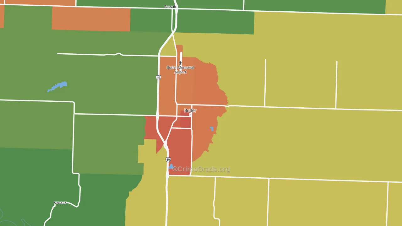 64730, MO Map of Theft Rates