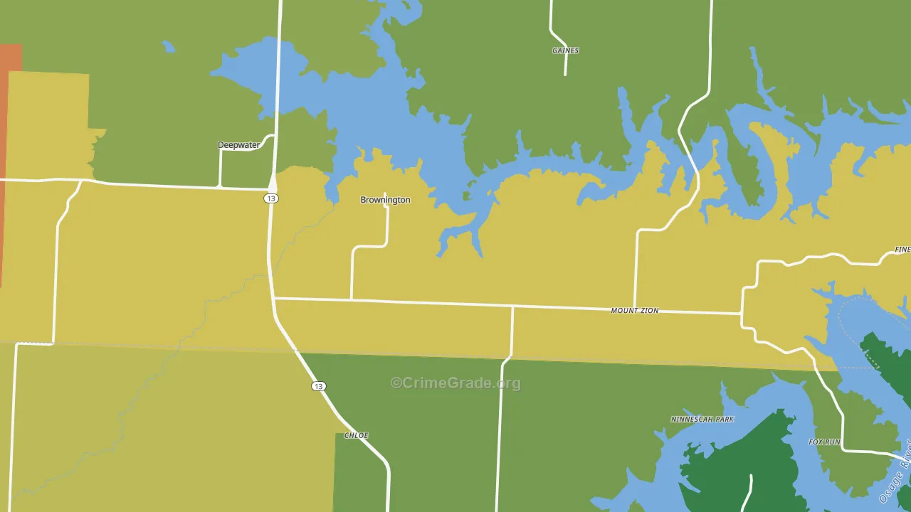 64740, MO Map of Theft Rates