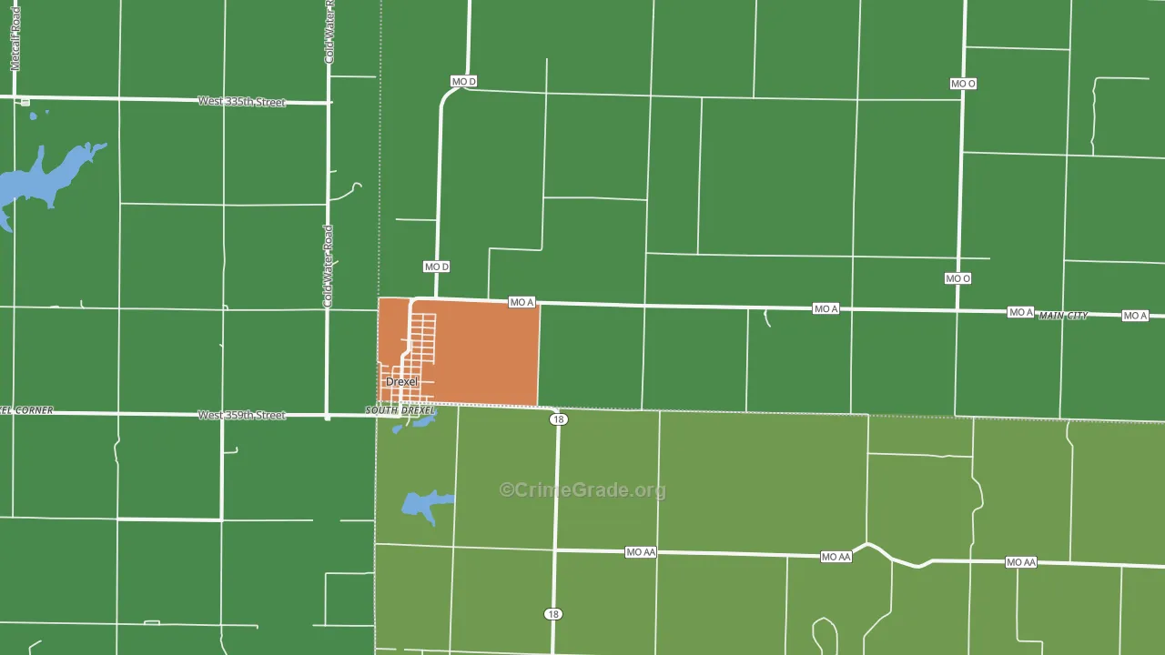 64742, MO Map of Theft Rates