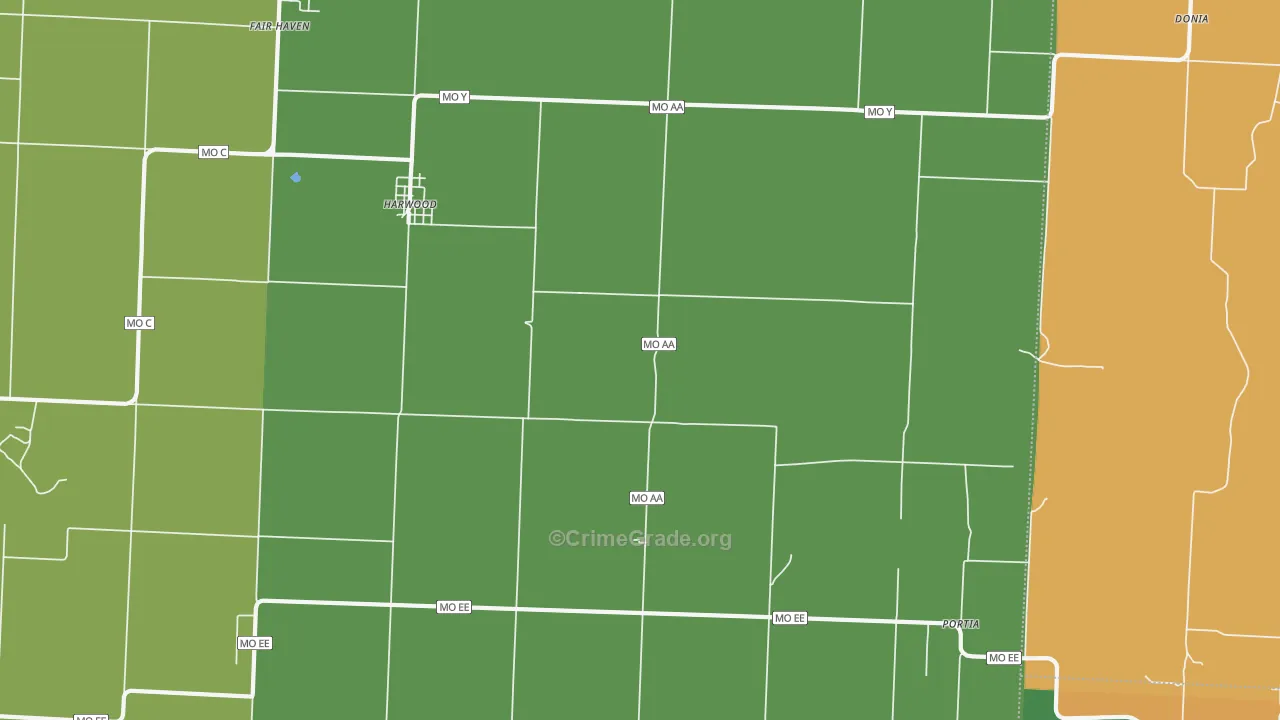 64750, MO Map of Theft Rates