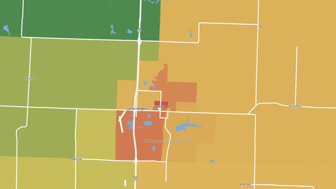 64759, MO Map of Theft Rates