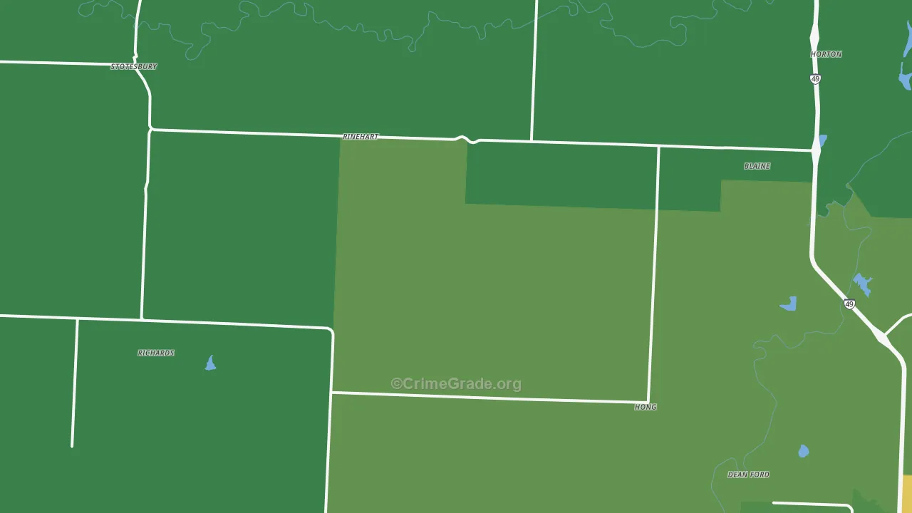 64778, MO Map of Theft Rates