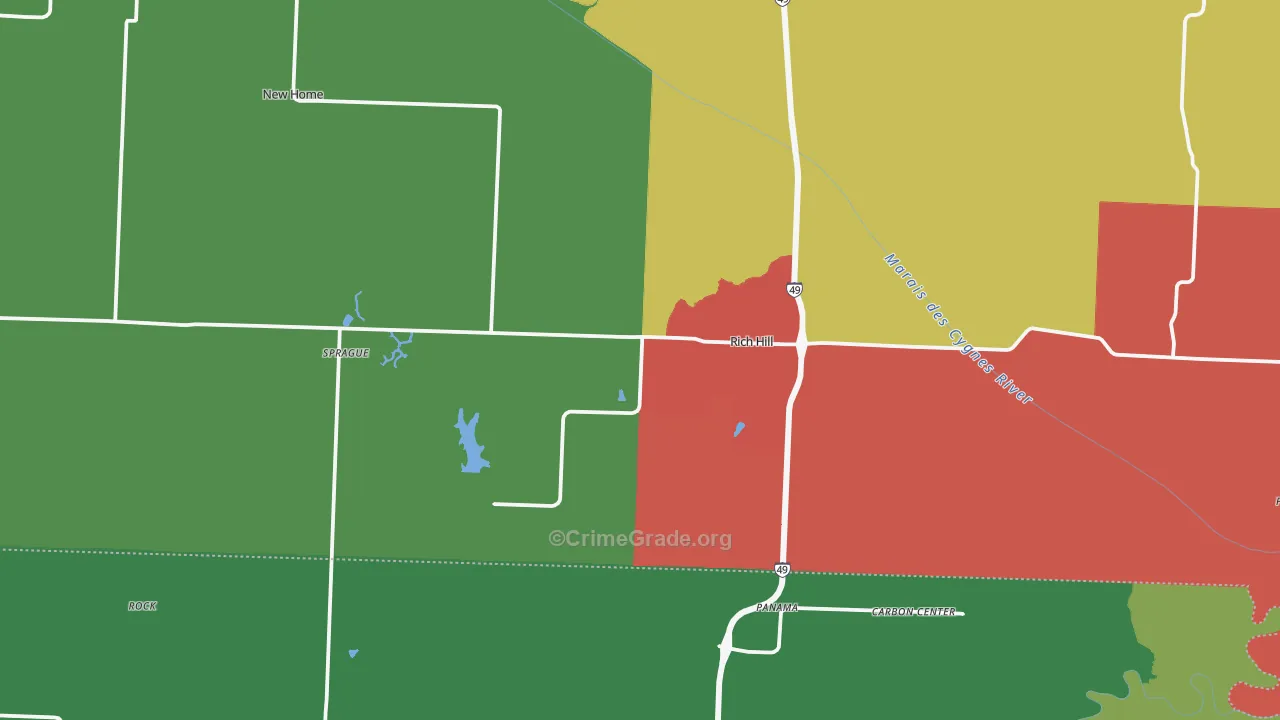 64779, MO Map of Theft Rates