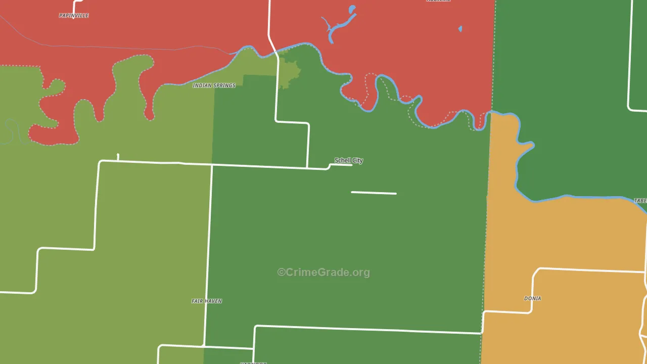 64783, MO Map of Theft Rates