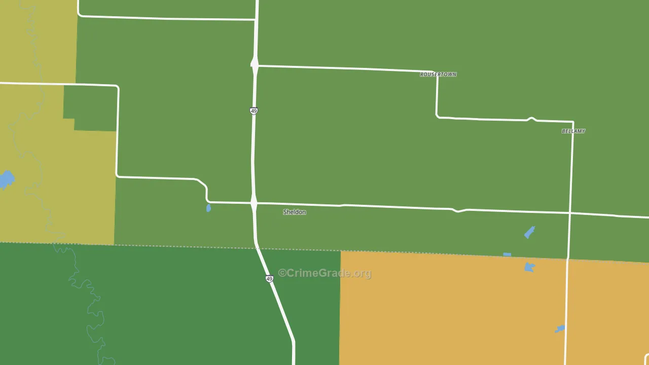 64784, MO Map of Theft Rates