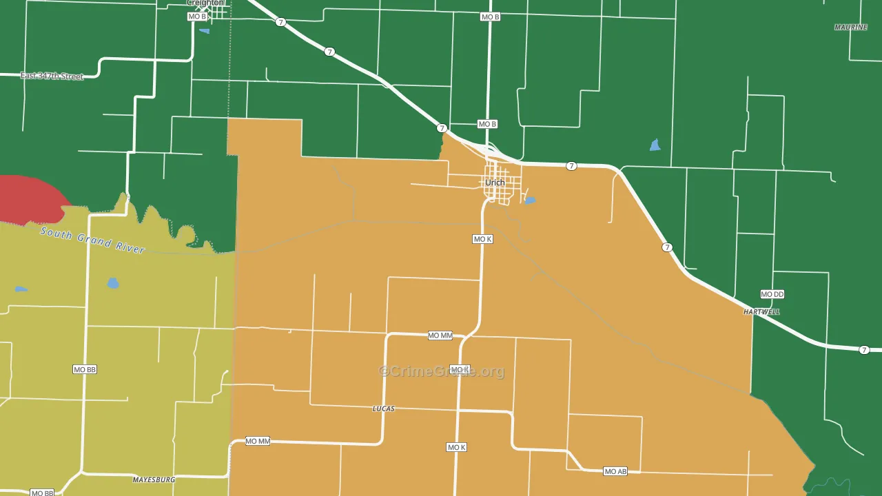 64788, MO Map of Theft Rates