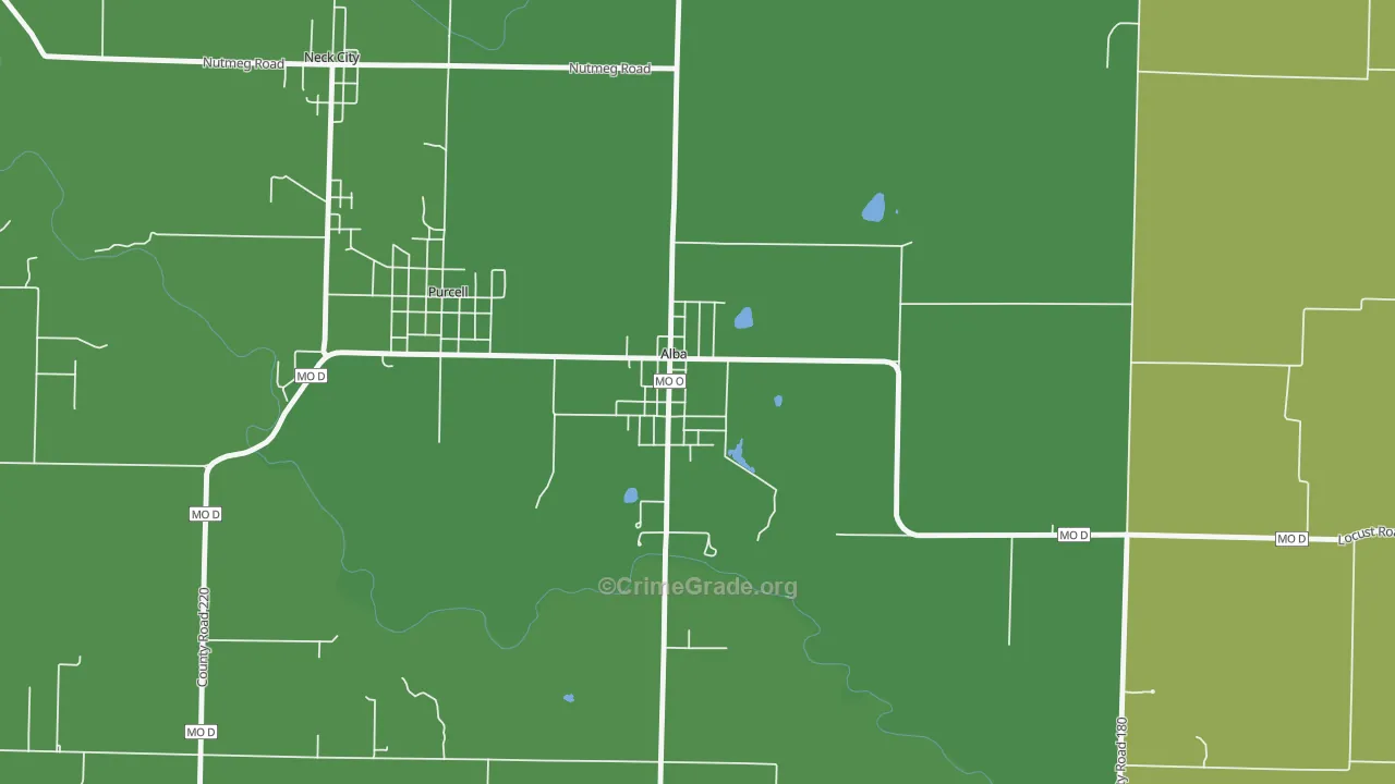 64830, MO Map of Theft Rates