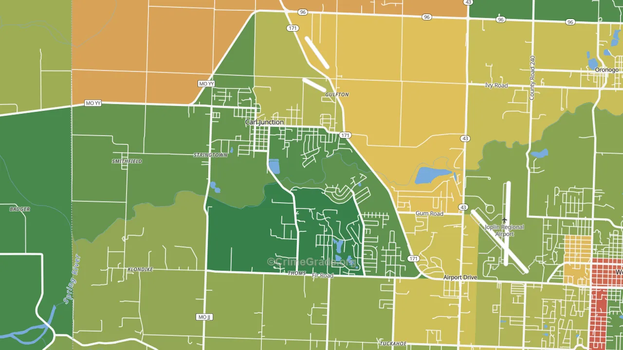 64834, MO Map of Theft Rates