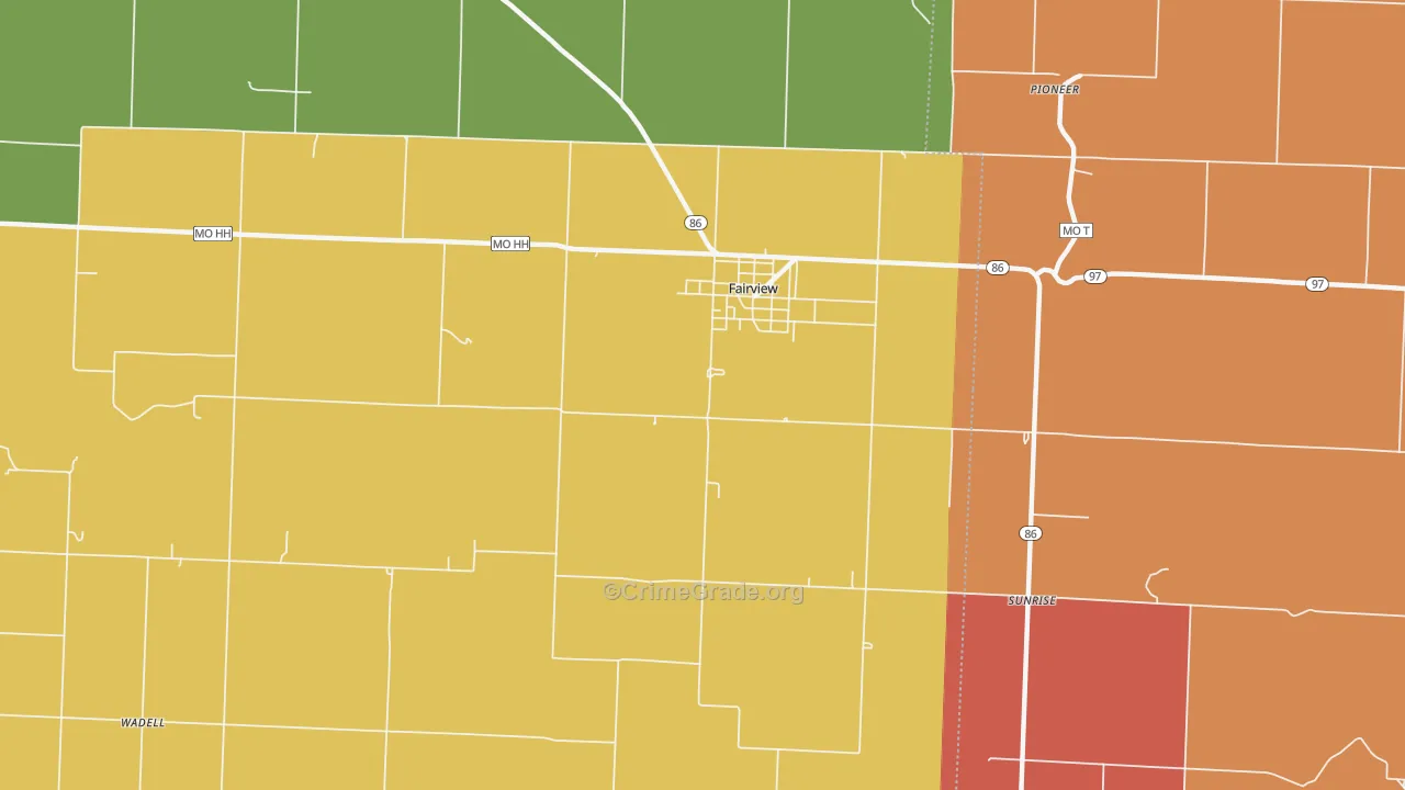 64842, MO Map of Theft Rates