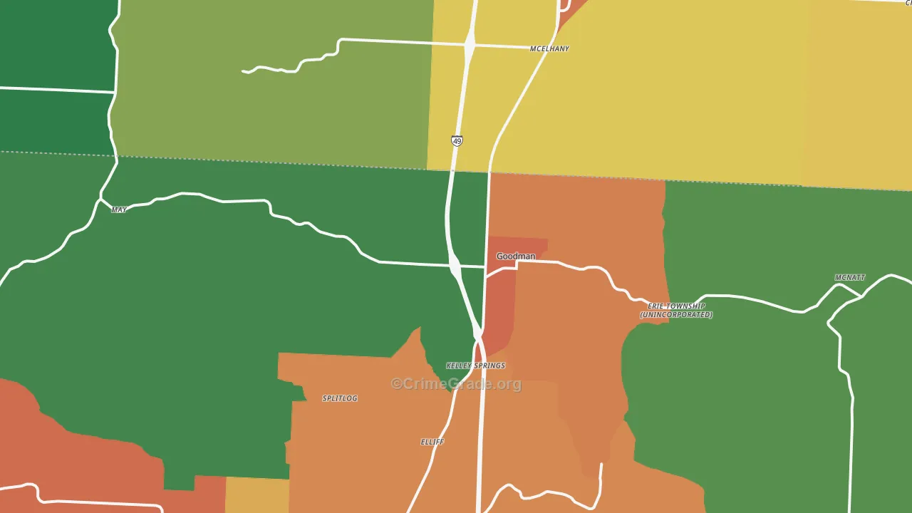 64843, MO Map of Theft Rates