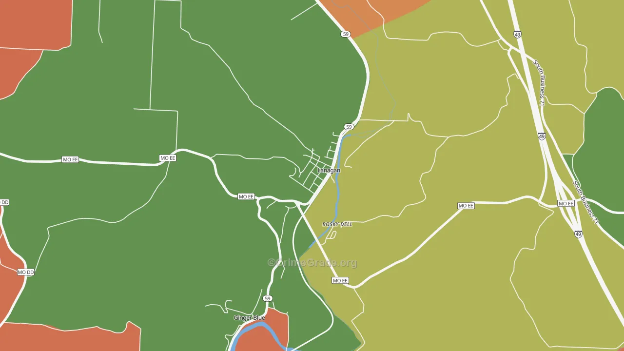 64847, MO Map of Theft Rates