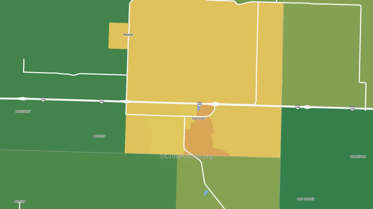 64862, MO Map of Theft Rates