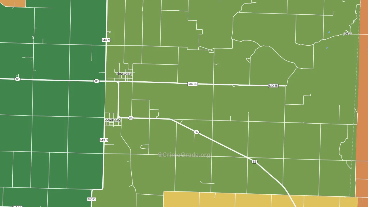 64866, MO Map of Theft Rates