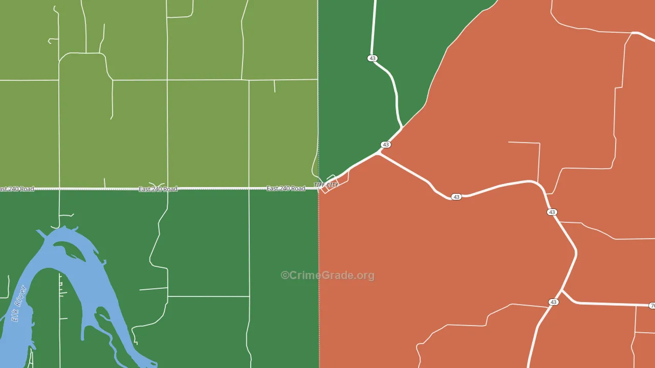 64868, MO Map of Theft Rates