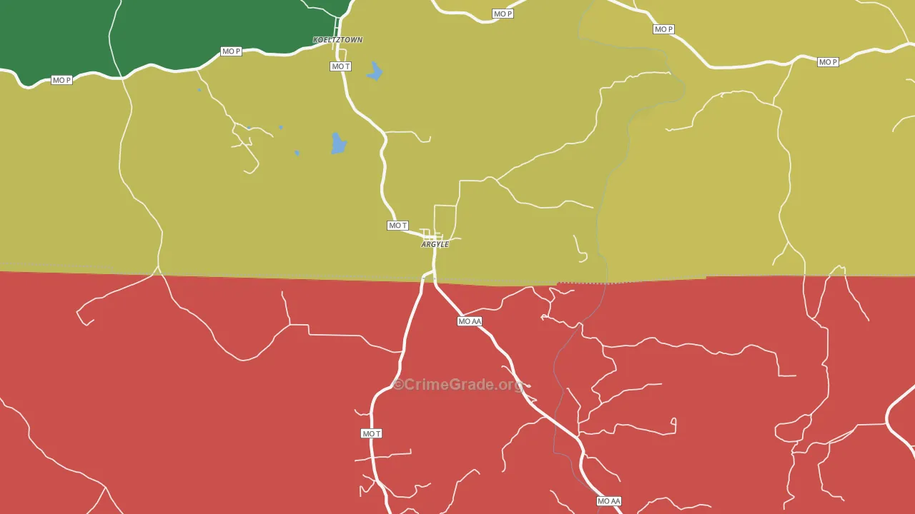 65001, MO Map of Theft Rates