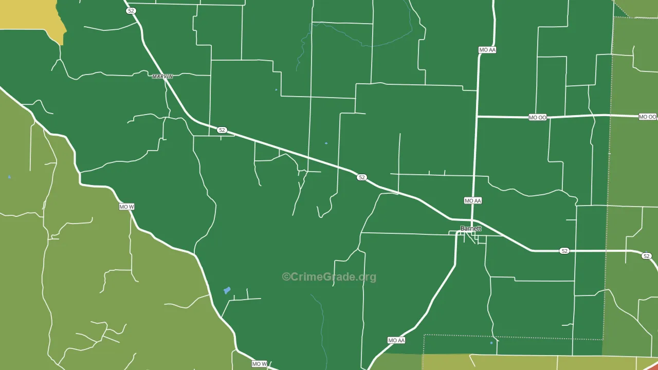 65011, MO Map of Theft Rates