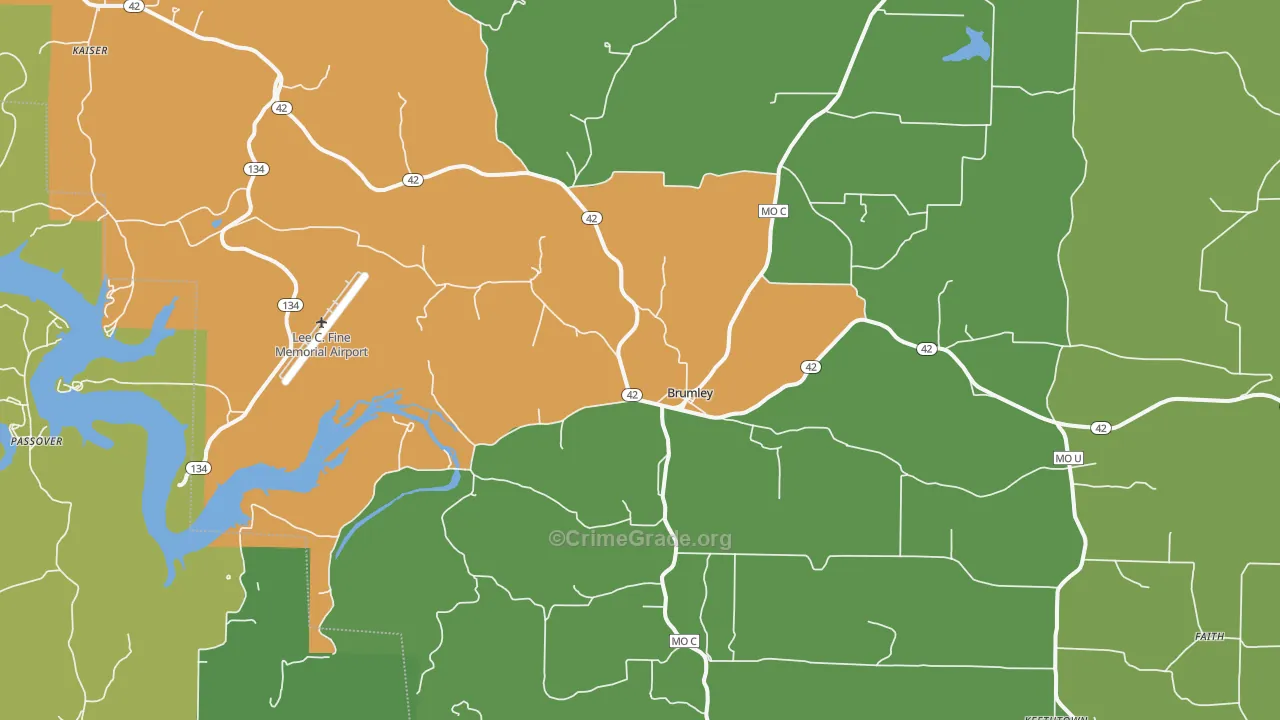 65017, MO Map of Theft Rates