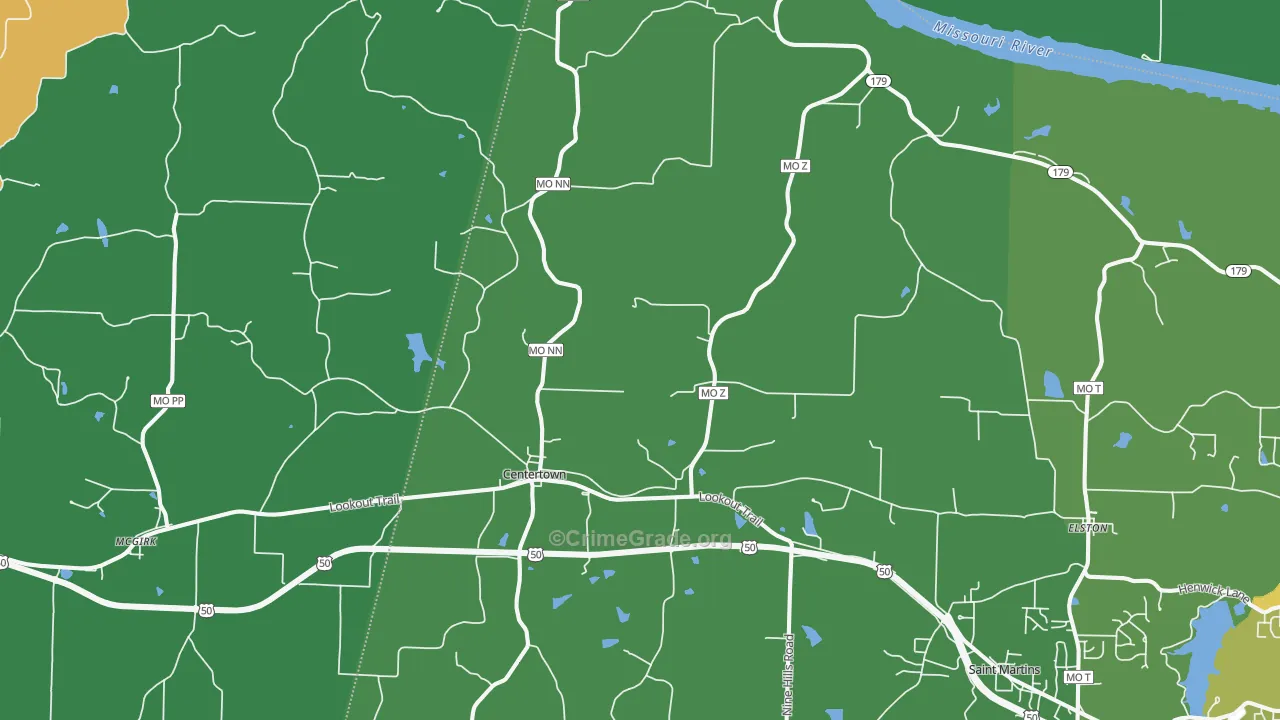 65023, MO Map of Theft Rates