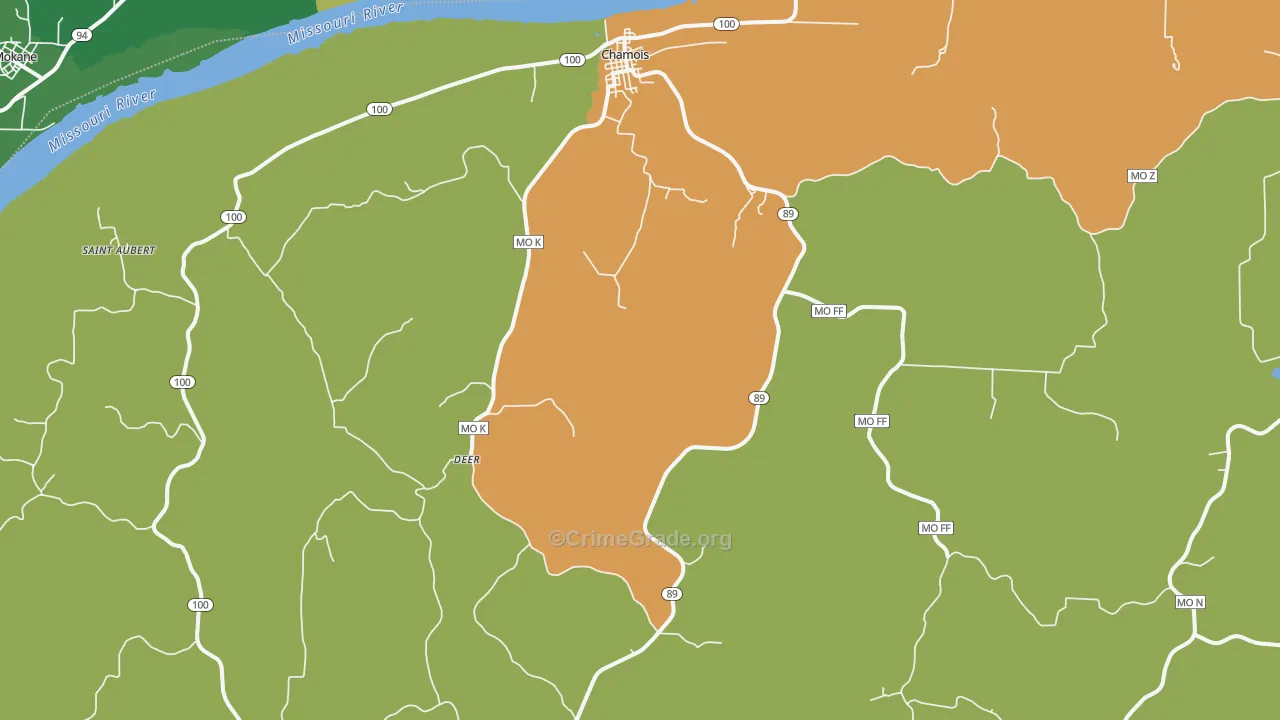 65024, MO Map of Theft Rates