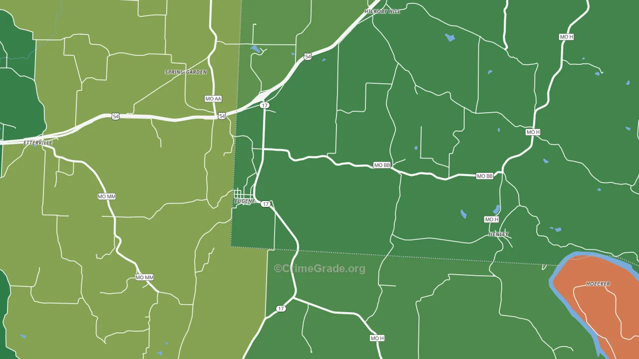 65032, MO Map of Theft Rates