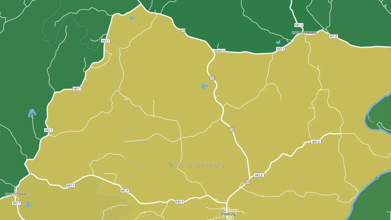 65035, MO Map of Theft Rates