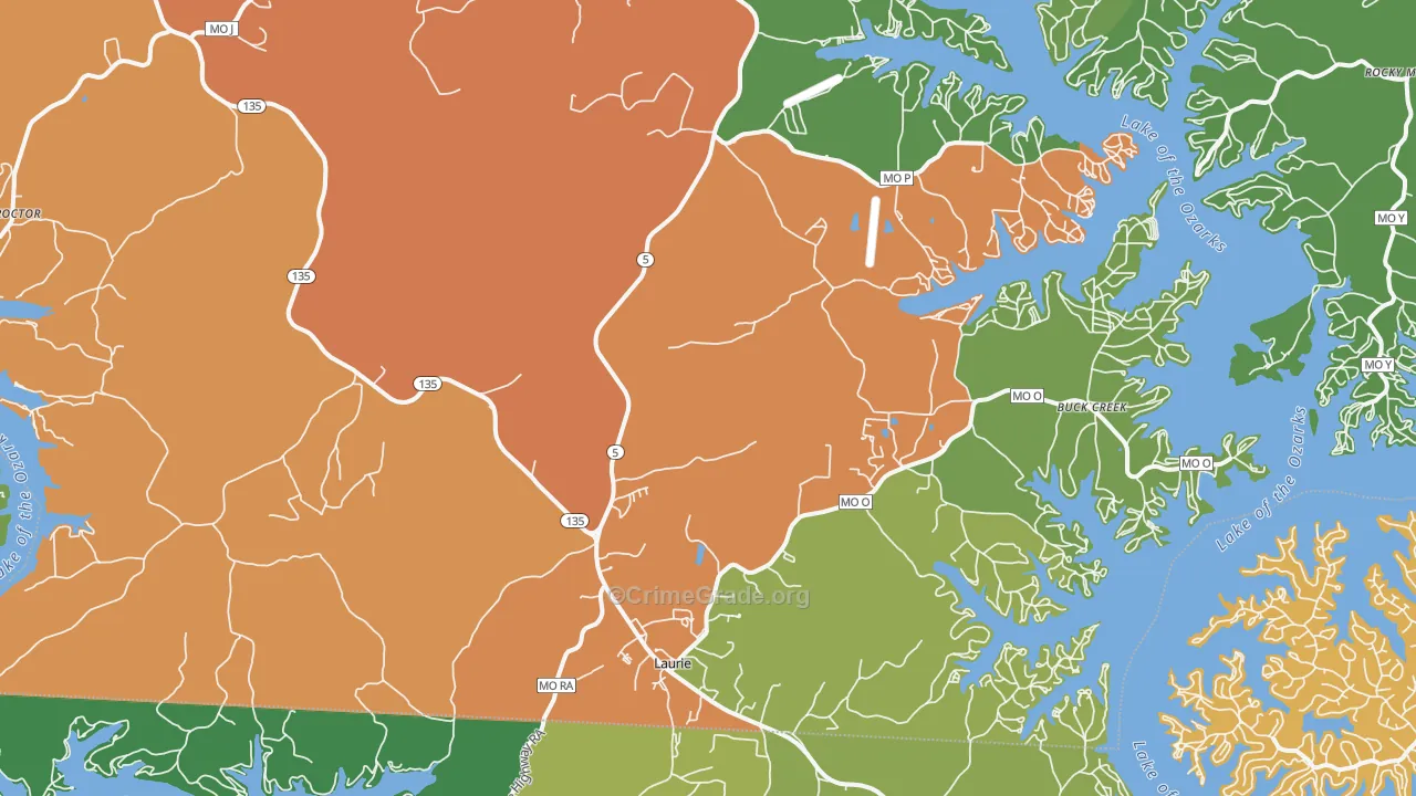 65037, MO Map of Theft Rates