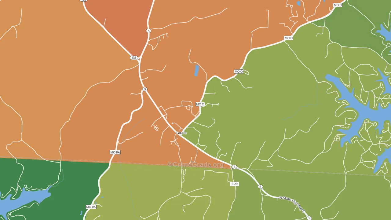 65038, MO Map of Theft Rates