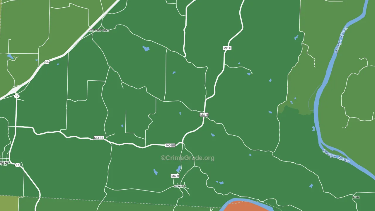 65040, MO Map of Theft Rates
