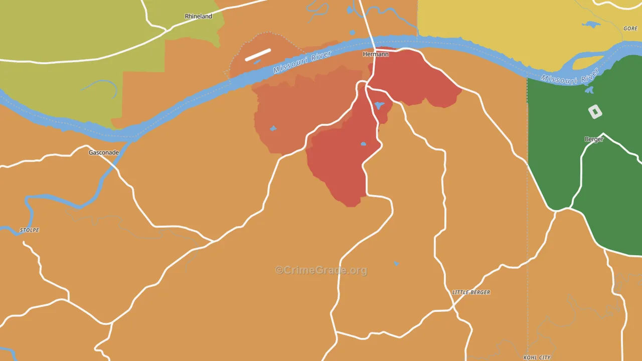 65041, MO Map of Theft Rates