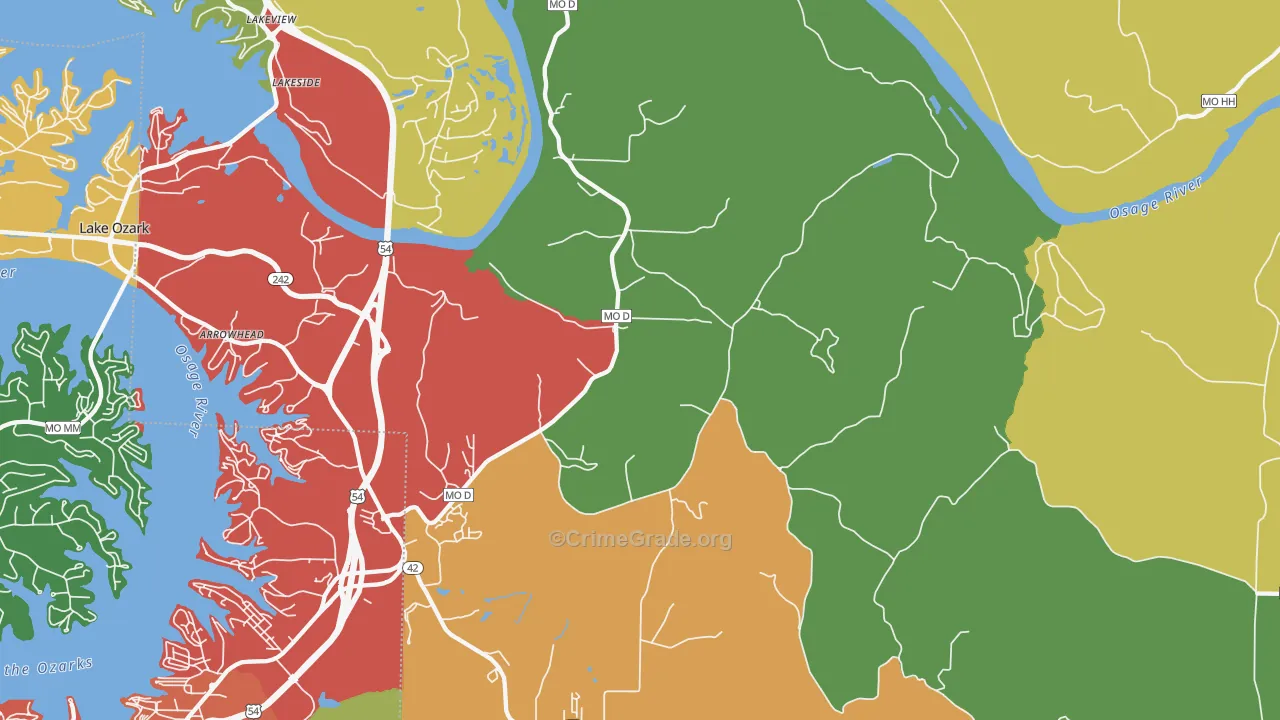 65047, MO Map of Theft Rates