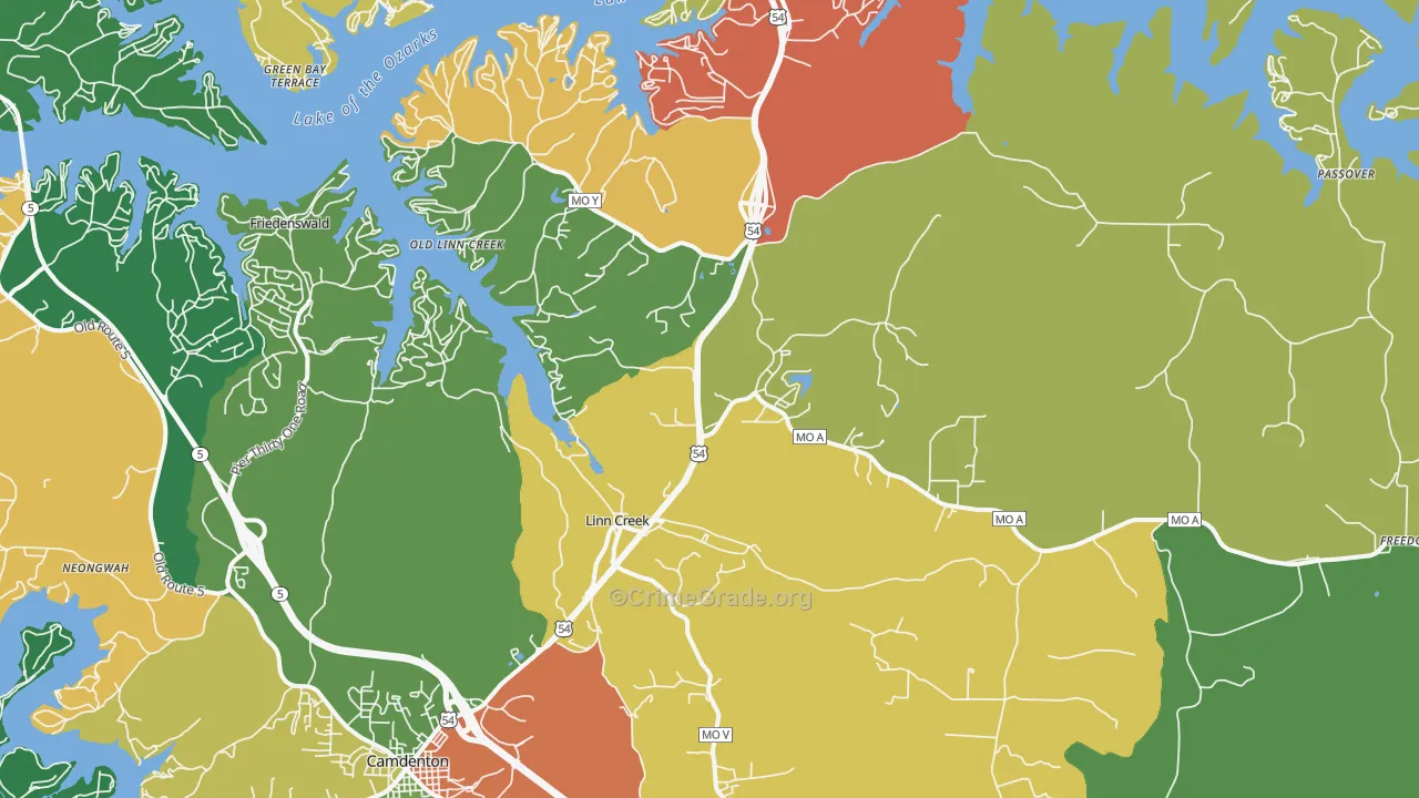 65052, MO Map of Theft Rates