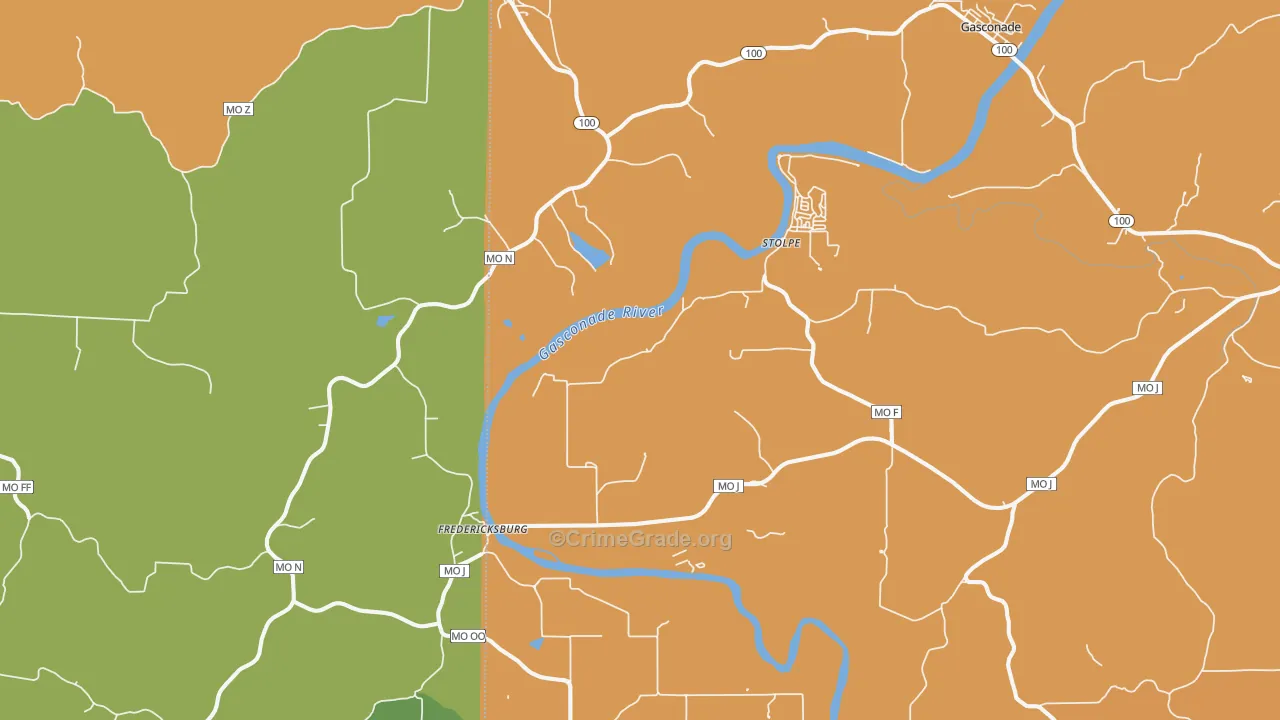 65061, MO Map of Theft Rates