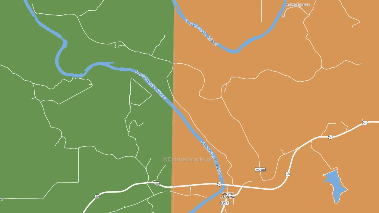 65062, MO Map of Theft Rates
