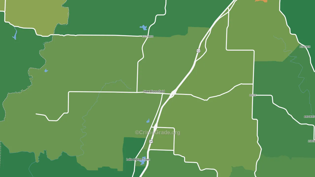 65063, MO Map of Theft Rates